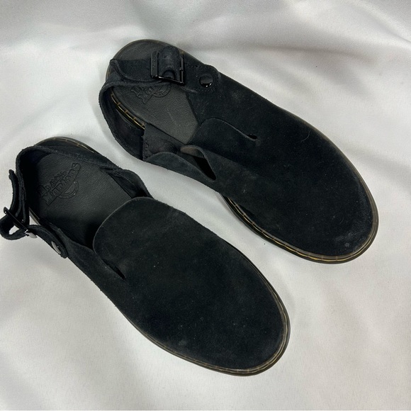 Dr. Martens | Carlson Slingback Mule Black Suede Clogs Women’s Size 9 - Picture 7 of 13